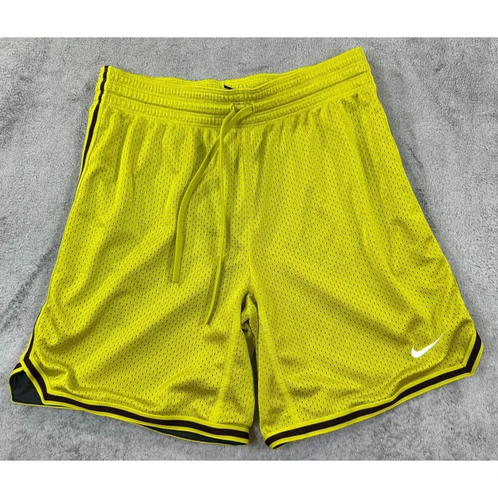 Nike Shorts Men’s XS | Y2K  Retro Dri-FIT Yellow Mesh Athletic Training Running